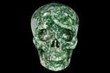 Realistic, Polished Hamine Jasper Skull #151236-1